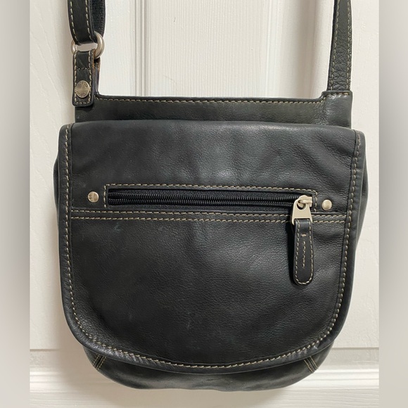 Fossil vintage Black Patterned Leather Bag - Picture 1 of 10